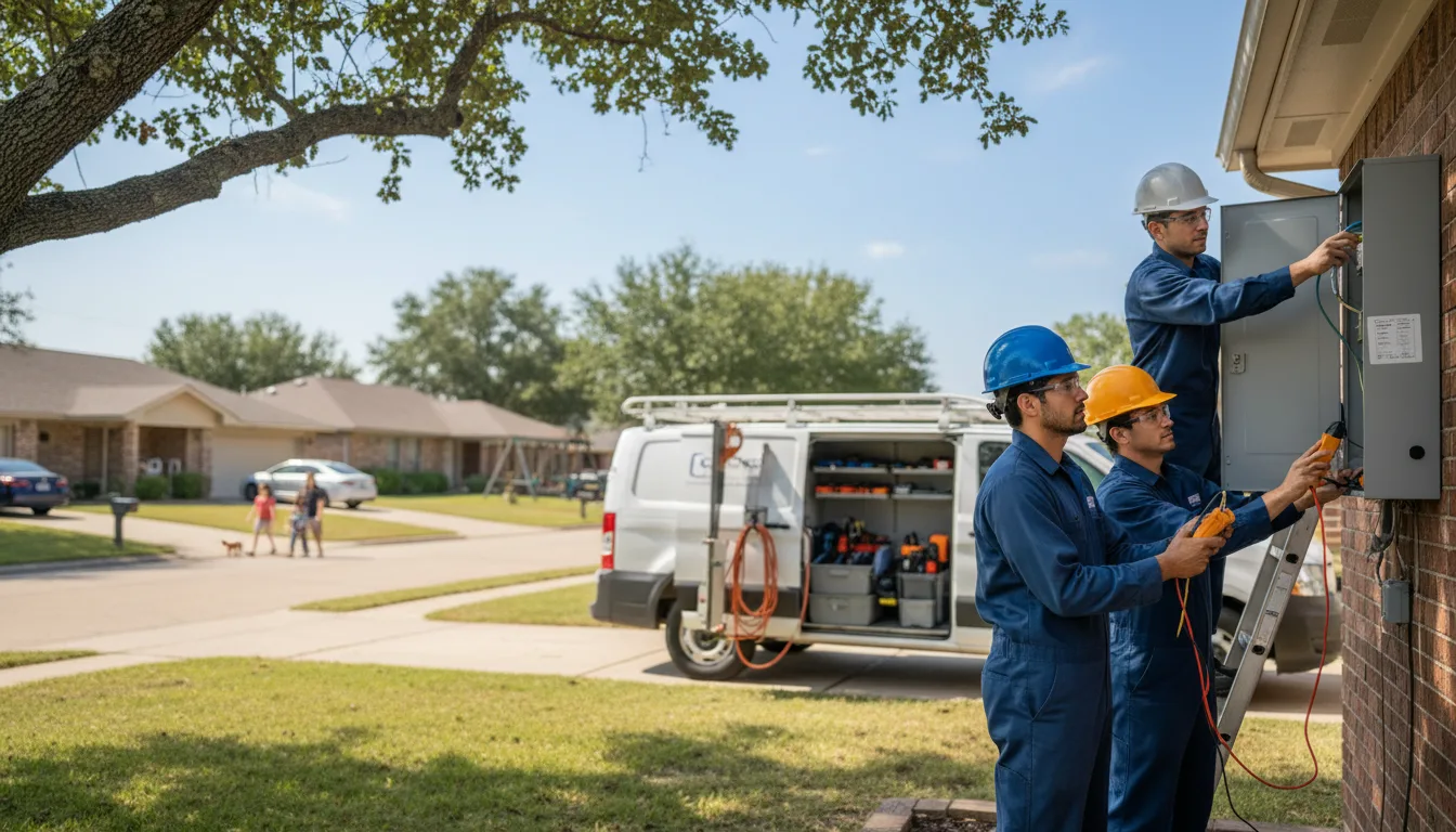 Certified electrician providing emergency electrical services in Wardville, OK